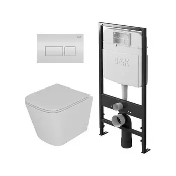 Комплект D&K DS1431601 унитаз DT1436016, инсталляция DI8055119, клавиша смыва DB1439016