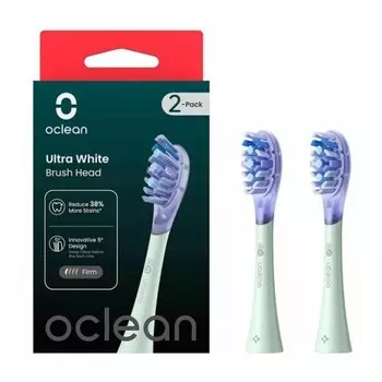 Комплект насадок Контроль зубного налета для Oclean X Ultra UW01 (2шт, Зеленый)