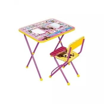 Комплект Познайка КП2/ 3 Азбука 3: Маша и медведь (от 1,5 до 3 лет, стол выс. 50см + стул мяг.)