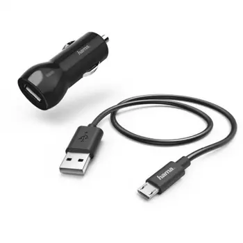 Комплект зарядного устройства Hama H-183246 2.4A (00183246) черный