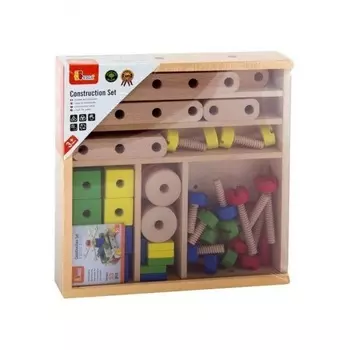 Конструктор 53 деталей в ящике буклет с примерами сборки VIGA 50490