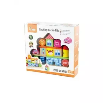 Конструктор блочный Город 23 дет.в коробке VIGA VG50043