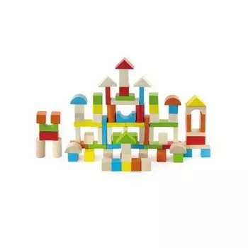 Конструктор цветной 80 дет.в ведре. VIGA 50333