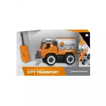 Конструктор Грузовой автомобиль Oil Tank на РУ (звук)