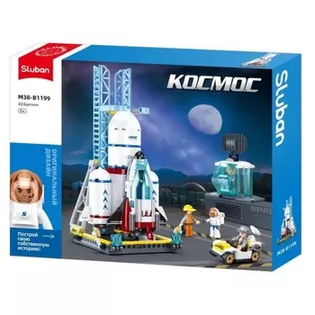 Конструктор "Космос. Центр запуска" 424 детали в коробке