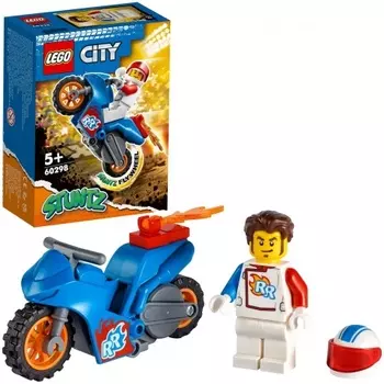 Конструктор LEGO 60298 City Rocket Stunt Bike (Реактивный трюковый мотоцикл)