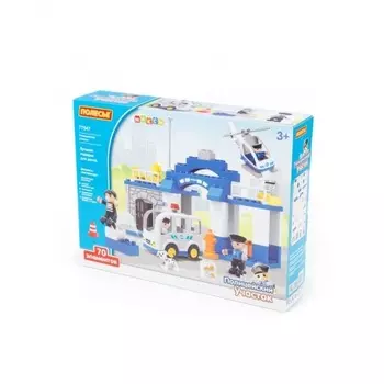 Конструктор "Макси"-"Полицейский участок" (70 элем.) в кор. Полесье 77547