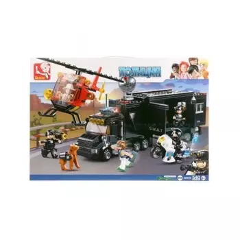 Конструктор "Полиция.Трейлер спецназа" SLUBAN М38-В0659
