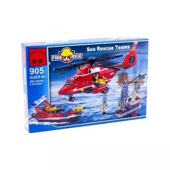 Конструктор "Пожарная спасательная команда" (404дет) в кор. BRICK 905