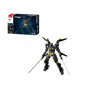 Конструктор "Робот 08" 534 детали с 2 мечами в коробке
