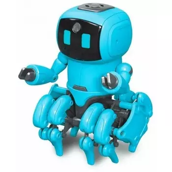 Конструктор "Робот-осьминог" на батарейках (свет) в коробке 2 режима,сенсорное восприятие,инструкция