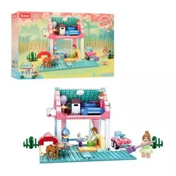 Конструктор "Розовая мечта.Милый домик" 244 детали в коробке