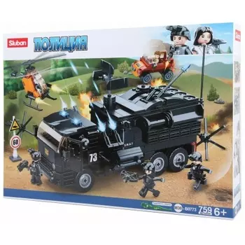 Конструктор "Спецназ.Военный грузовик" 759 деталей в коробке