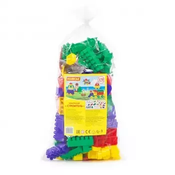 Конструктор "Строитель" 178 деталей в пакете Полесье 52544