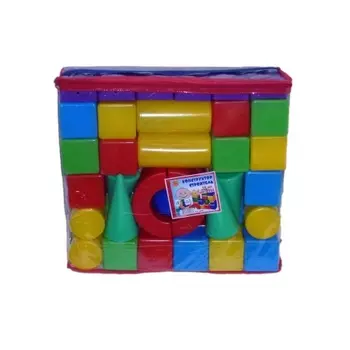 Конструктор "Строитель" 58 деталей в сумке Юг-Пласт 5009