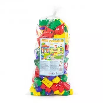Конструктор "Строитель" (Гигант,175 элементов) в мешке Полесье 0569
