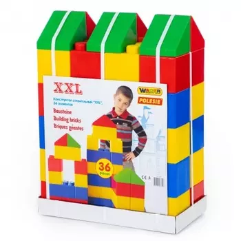 Конструктор строительный "XXL",36 элементов Полесье 37527