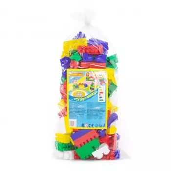 Конструктор "Супер-Микс" 144 детали в мешке Полесье 6783