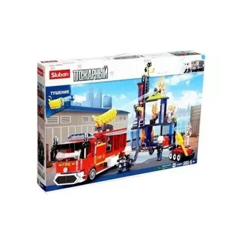 Конструктор "Тренировочный центр пожарников" (585 деталей)