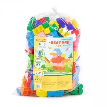 Конструктор "Великан" 126 деталей в мешке Полесье 7703