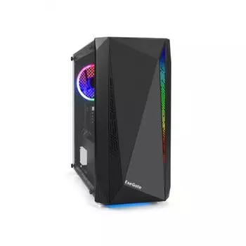 Корпус ExeGate Minitower Mistery R2 черный (EX294384RUS)