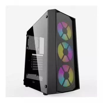 Корпус Powercase Rhombus X3 Mesh LED ATX Tempered Glass (CMRMX-L3) Black