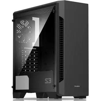 Корпус Zalman S3 TG, ATX, BLACK
