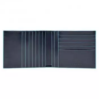 Кошелек мужской Piquadro Blue Square синий, 9,5x12,5x2 см PU1241B2R/BLU2
