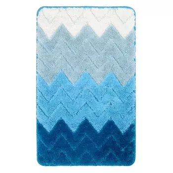 Коврик для ванной Fixsen Deep голубой 50х80 см. (FX-5003C)