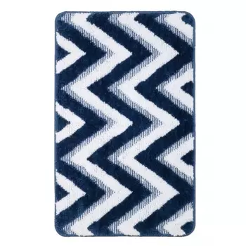 Коврик для ванной Fixsen River темно-синий 50х80 см. ( FX-5004M)