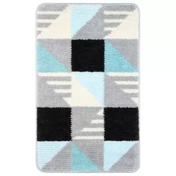 Коврик для ванной Fixsen Visa 1-ый серо-бирюзовый, 50х80см (FX-5005Z)