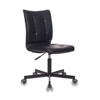 Кресло Бюрократ CH-330M/BLACK без подлокотников черный искусственная кожа