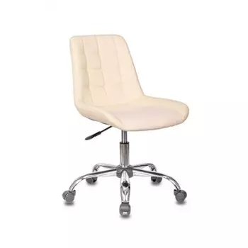 Кресло Бюрократ CH-350SL/IVORY светло-бежевый искусст.кожа/ткань крестовина хром