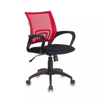 Кресло Бюрократ CH-695N/R/TW-11 спинка сетка красный TW-35N сиденье черный TW-11