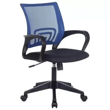 Кресло Бюрократ CH-695NSL синий TW-05 сиденье черный TW-11 сетка/ткань крестов. металл хром