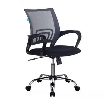 Кресло Бюрократ CH-695NSL темно-серый TW-04 сиденье черный TW-11 сетка/ткань крестовина металл хром