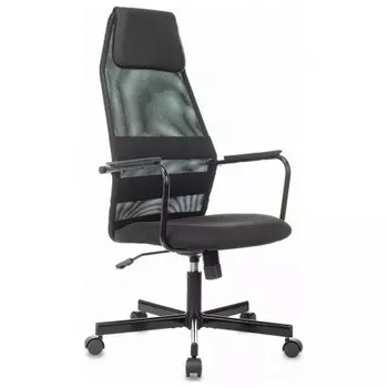 Кресло Бюрократ KB-5M черный TW-01 3C11 сетка/ткань с подголов. крестов. металл черный