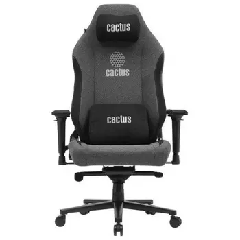 Кресло Cactus CS-CHR-MAG-GY серый/черный крестов. сталь пластик черный