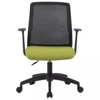 Кресло Cactus CS-MC222-BKGN черный сиденье салатовый сетка/ткань низк.спин. крестов. пластик пластик черный