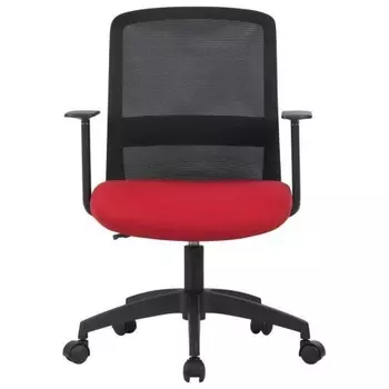 Кресло Cactus CS-MC333-BKRD черный сиденье темно-красный сетка/ткань низк.спин. крестов. пластик пластик черный