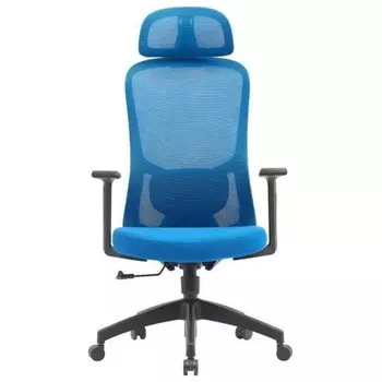 Кресло Cactus CS-MC515-BL темно-синий сиденье темно-синий сетка/ткань с подголов. крестов. пластик пластик черный