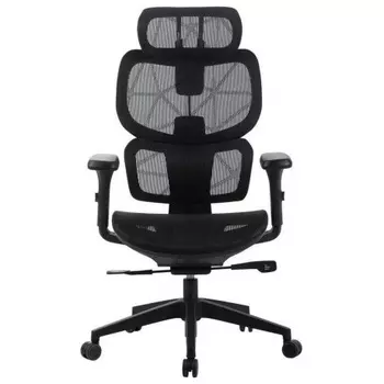 Кресло Cactus CS-MC555-BK черный сетка с подголов. крестов. пластик пластик черный