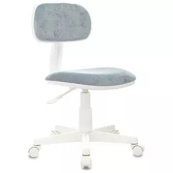 Кресло детское Бюрократ CH-W201NX серо-голубой Light-28 крестов. пластик белый пластик белый