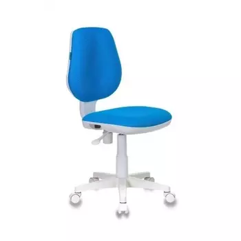Кресло детское Бюрократ CH-W213/TW-55 голубой TW-55 (пластик белый)