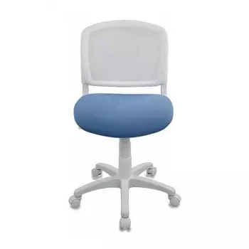 Кресло детское Бюрократ CH-W296NX/26-24 белый/голубой