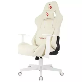 Кресло игровое A4Tech Bloody GC-570 белый сиденье белый с подголов. крестов. пластик пластик белый