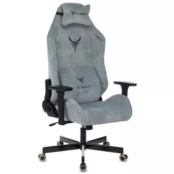 Кресло игровое Knight N1 Fabric серо-голубой
