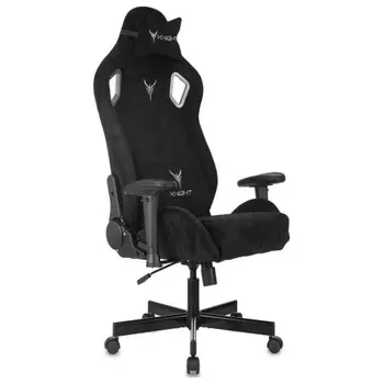 Кресло игровое Knight Outrider черный Light-20 с подголов. крестов. металл