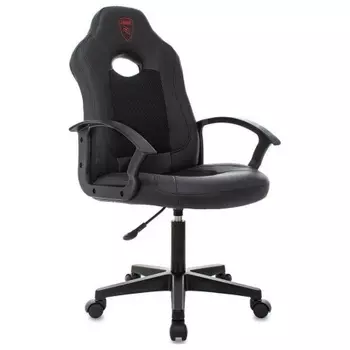 Кресло игровое Zombie 11LT черный эко.кожа/ткань крестов. пластик черный