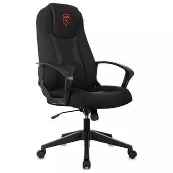 Кресло игровое Zombie 200 черный ткань/эко.кожа крестов. пластик пластик черный